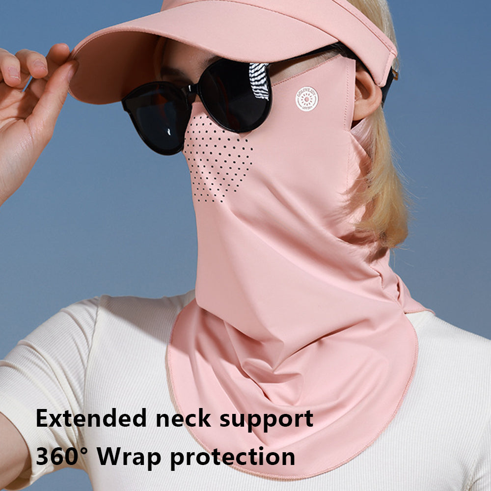 GOLOVEJOY XTJ128 Summer Hanging Ear Sunproof Mask Scarf Breathable Cooling Face Neck Cover GOLOVEJOY XTJ128 Summer Hanging Ear Sunproof Mask Scarf Breathable Cooling Face Neck Cover